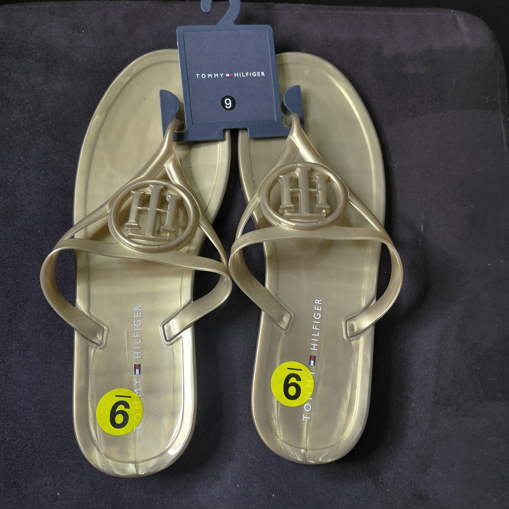 Tommy Hilfiger Gold Sandals